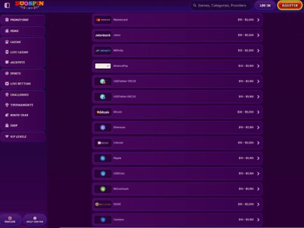 Duospin casino, duospin login